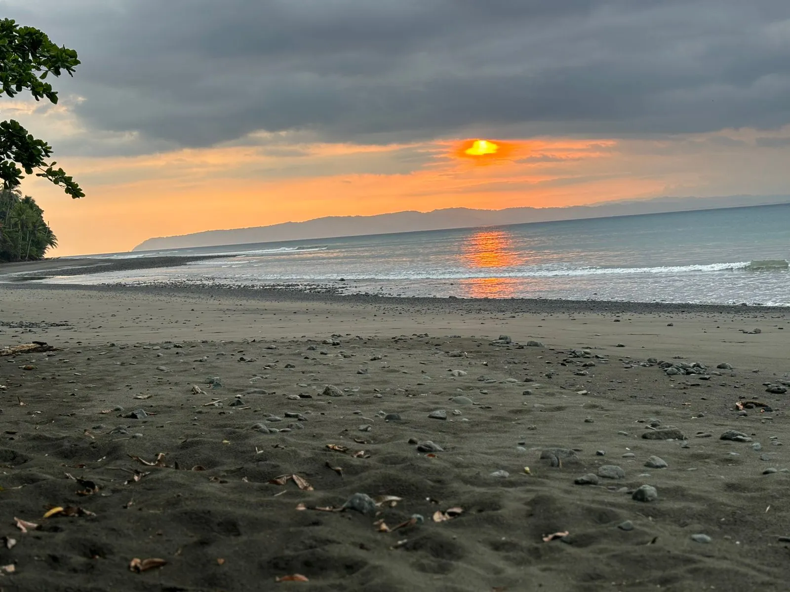 Sunset in Pavones Beach